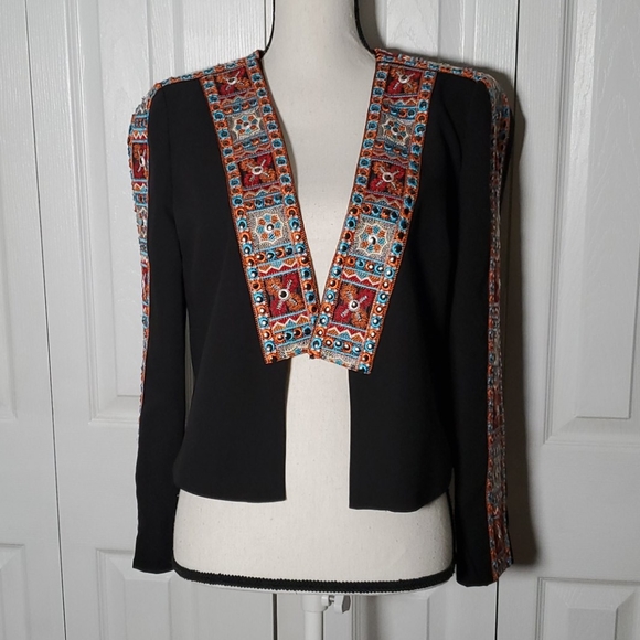 BCBG EMBROIDERED BLAZER SZ SMALL - Picture 3 of 7